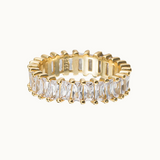 Theodora Baguette Crystal Ring