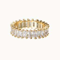 Theodora Baguette Crystal Ring