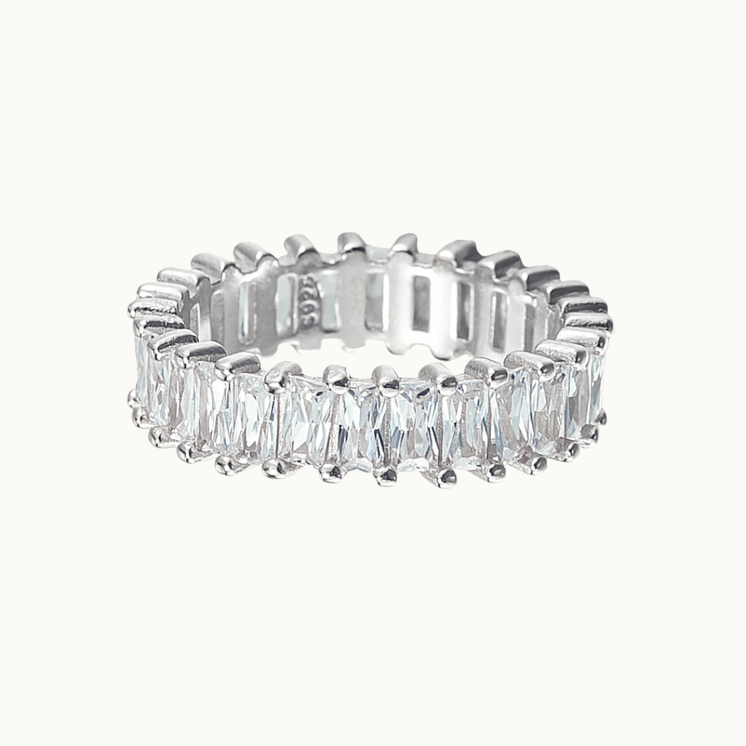 Theodora Baguette Crystal Ring